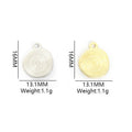 Round Enamel Heart Charms in Gold and Silver Tones, Seven Colors view 3