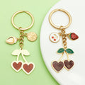 Strawberry and Cherry Charm Keychains in 51 Pictured Variations for Bags and Keys view 3