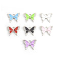 Crystal Enamel Butterfly Charms in Seven Colors and Two Tones view 3