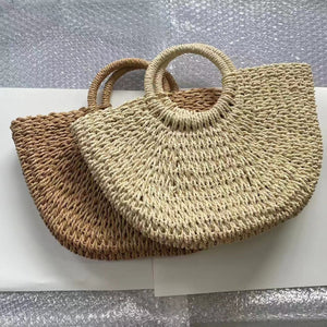 Woven Straw Shoulder Handbags Totes Fourteen Styles Colors