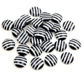 Striped Round Resin Cabochons in Sixteen Color Patterns and Mix view 4