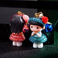 Jeweled Neighbor Girl Doll Keychains in Four Colors plus Assorted Option view 3