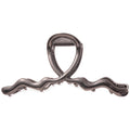 Metal Wave and Plumeria Flower Hair Claw Clips Multi Finish view 5