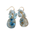Pressed Flower Resin Hook Earrings in Three Colors view 5