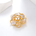 Camellia Pearl Look Metal Brooch Pin for Jackets and Lapels view 5