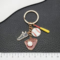 Four-Style Baseball Glove Shoe and Ball Enamel Keychain Collection view 3