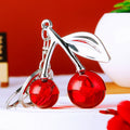 Jelly Cherry Keychains with Gold Silver and Random Hardware Options view 3