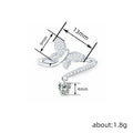 Butterfly and Crystal Open Ring in Silver Tone Jewelry view 4