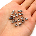 Silver Tone Ball Chain Connector Clasps in Eight Sizes and Styles view 2