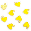 Colorful Sideways Heart Enamel Charm Collection for Jewelry Making view 10