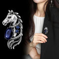Horse Head Two Designs Metal Brooch Pin for Jackets and Lapels view 4