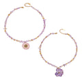Amethyst Chip Necklace Resin Dried Flower Pendant Two Models view 5