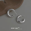 Silver Hoops