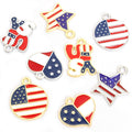 Enamel-Look Gold Silver Heart Alloy Charms in 8 Styles view 5
