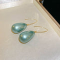 Glossy Teardrop Bead Earrings in Five Bright Color Options view 10