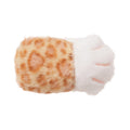 Fluffy Leopard Cat Paw Duckbill Hair Clips Pink Tan view 5