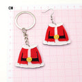 Acrylic Santa Coat Christmas Earrings Keychain 2 Styles view 5