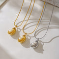 Teardrop Freshwater Pearl Snake Chain Pendant Necklace view 4