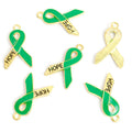 Colorful Hope Ribbon Jewelry Components For DIY Earrings And Bracelets Charms view 12