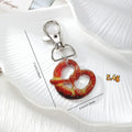 Colorful Acrylic Food Lobster-Clasp Charms in Sixteen Lettered Designs view 2