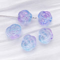 Ten-Color Translucent Camellia Rose Glass Bead Collection view 9