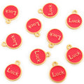 Enamel-Look Letter Alloy Charms in 19 Styles for Jewelry Crafts view 9