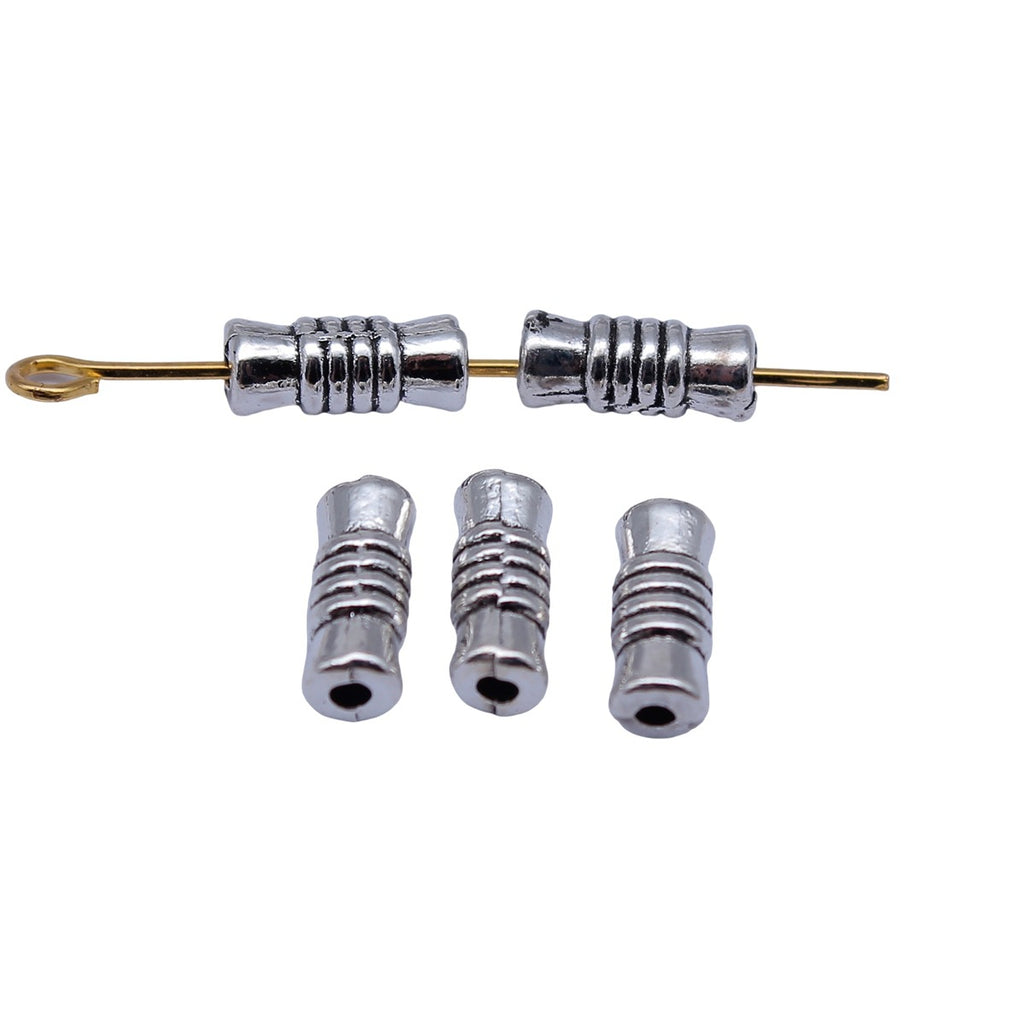9.7x4x4mm 0.56g Antique Silver Zinc Alloy Tube Spacer Beads for DIY Necklace Bracelet Jewelry Making
