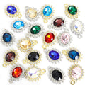 Oval Faceted Glass Jewelry Components For DIY Earrings And Bracelets Charms view 5