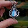 Iridescent Teardrop Pendant