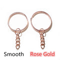 Round Key Rings with Short Link Chains in Assorted Finishes view 6