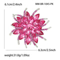 Rhinestone Starburst Flower Brooch Marquise Crystal Nine Colors view 8