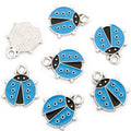 Enamel-Look Silver Gold Ladybug Alloy Charms in 14 Styles view 12