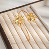 Gold Flower Cuff