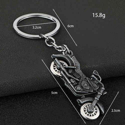 Motorcycle Wheel Zinc Alloy Keychain Moving Wheel Pendant Accessory