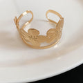 Metal Open Cuff Bracelets Spiral Flower Heart Eight Styles view 11