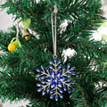 Rhinestone Snowflake Metal Hanging Ornament Four Colors view 8