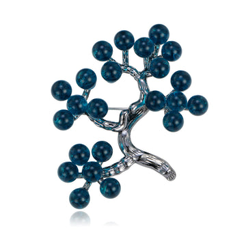Flower Crystal Three Designs Metal Brooch Pin for Jackets and Lapels