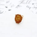 Gold Tone Irregular Druzy Adjustable Open Rings in Two Colors view 3