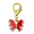 Enamel Butterfly Keychain Gold Lobster Clasp Eight Colors view 9