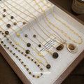 Brown Stone Style Pendant Necklaces in Four Distinct Designs view 4