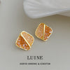 Orange Crystal Square