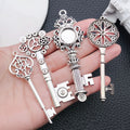 Antique Silver Key Metal Charms with 34 Listed Options view 2