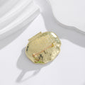 Gold Tone Silver Tone Shell Enamel Pearl Look Two Designs Metal Brooch Pin view 3