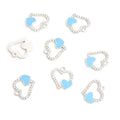Enamel-Look And Crystal-Accented Gold Silver Heart Alloy Pendant Components in 12 Styles view 7