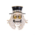 Clown Metal Brooch Pin for Jackets and Lapels Pictured Design view 1
