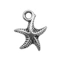 Antique Silver Zinc Alloy Starfish Seahorse Charm Pendants for DIY Ocean Jewelry Making