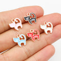 Tiny Enamel Cat Metal Jewelry Charms in Six Color Options view 3