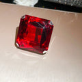 Oversized Square Crystal Open Rings And Stud Earrings view 8