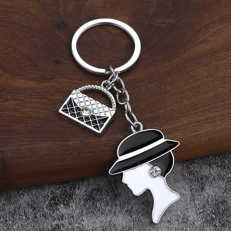 Mother's Day Gift Zinc Alloy Keychain Bag Charm Accessory