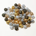 Openwork Round Metal Beads in Twenty Four Size and Finish Options view 2
